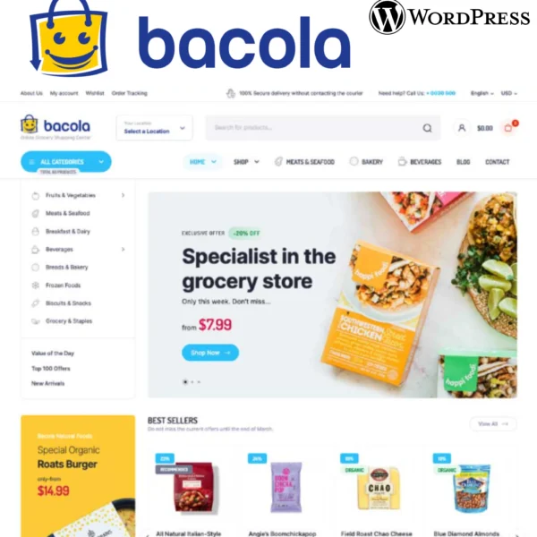Bacola - Grocery Store and Food eCommerce Theme