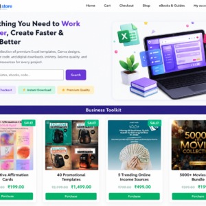 Digital Product Selling Website Template for WordPress